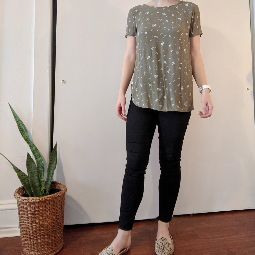 Lauren Conrad flower blouse